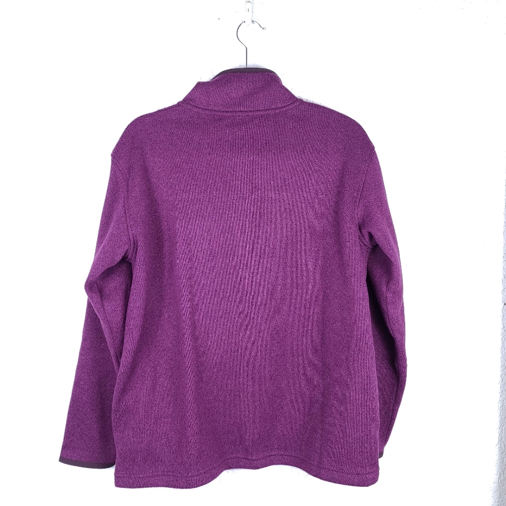 EDDIE BAUER Women's Snap-T Fleece Pullover-Purple-Size M - Picture 7 of 9